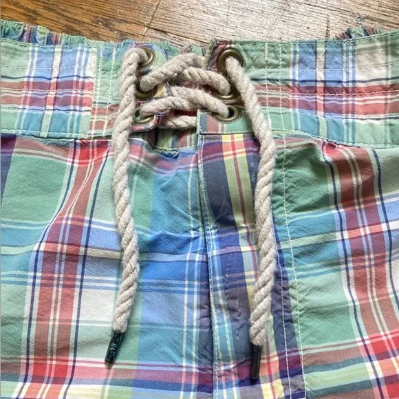 POLO Ralph Lauren plaid swim trunks medium - Picture 5 of 6